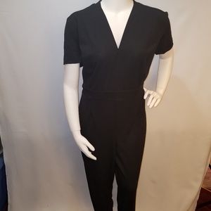 Black Short Sleeve Jumpsuit